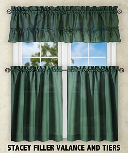 Simple Comfort Ellis 60x38 Inch Ruffled Swag Curtain in Harvest