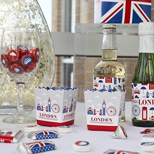 Big Dot of Happiness Cheerio London Party Favor Boxes Set of 12