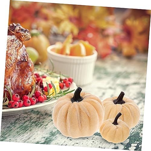 GLEAVI 6Pcs Artificial Pumpkins for Halloween Decorations