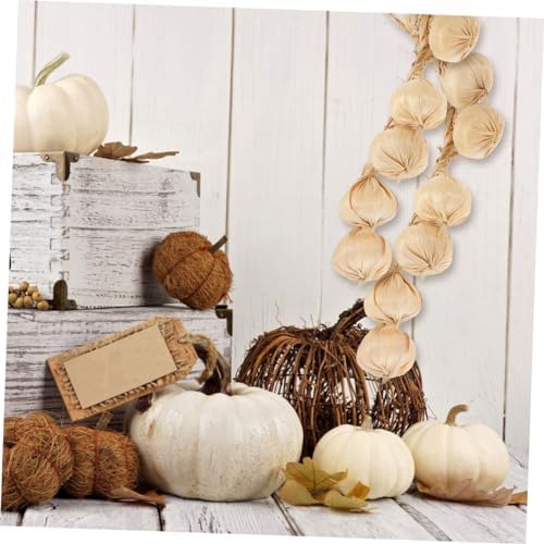 Cabilock Lifelike Fake Garlic Garland Strings for Photo Props