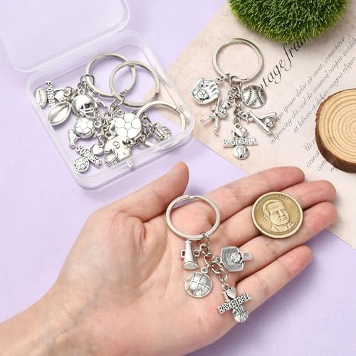UR URLIFEHALL 5 Piece Alloy Sports Keychain Set