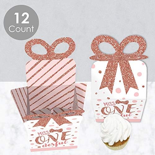 Big Dot of Happiness 1st Birthday Bow Box Set of 12