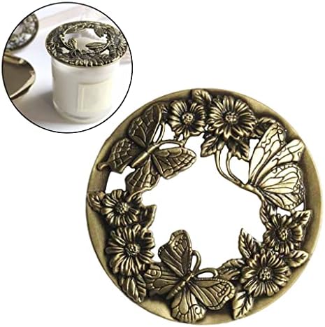Candle Topper Shade Jar Lid Sleeves for Jar Candles - Butterfly Flower Design