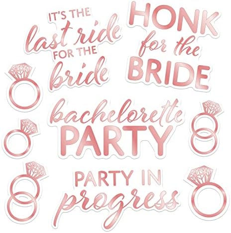 Beistle 9 Piece Bachelorette Car Decorations Vinyl Clings