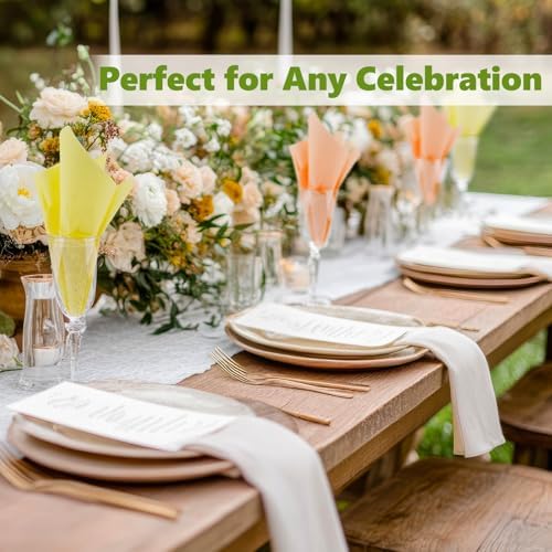 400 Pack Cocktail Napkins 20 Colors 10x10 Inch