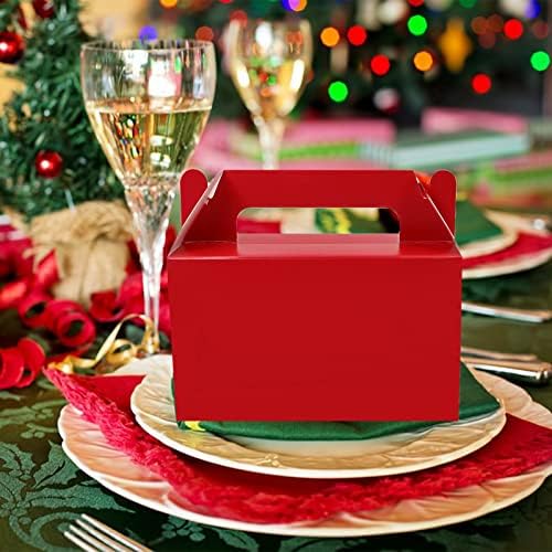 Oletx 12Pcs Dark Red Gable Gift Boxes