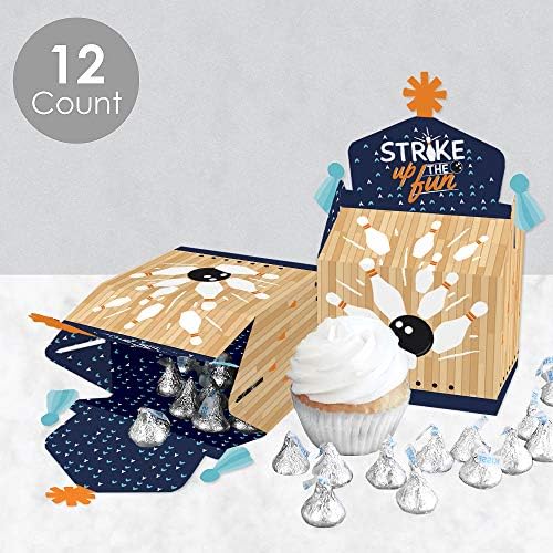 Big Dot of Happiness Bowling Themed Goodie Boxes Set of 12