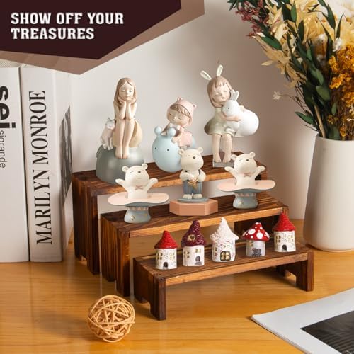 Yoshiky 3 Tier Wooden Cologne Display Riser Set