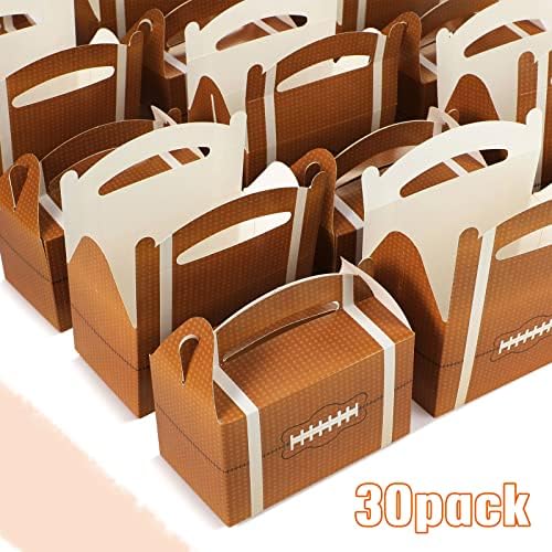 Marspark 30 Pcs Football Themed Treat Boxes