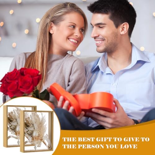 2 Pack Floating Picture Frame for Dried Flowers and Plants
