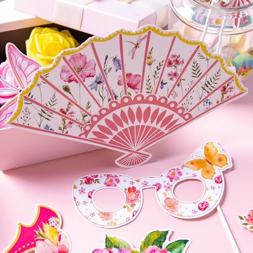 Paper Jazz Tea Party Photo Booth Props 14 Pcs