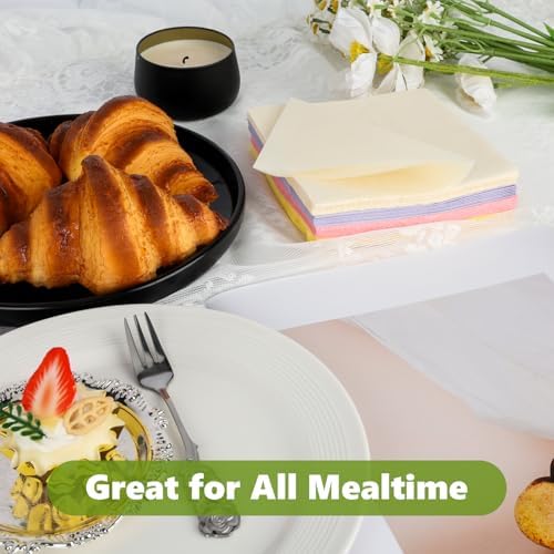 400 Pack Cocktail Napkins 20 Colors 10x10 Inch
