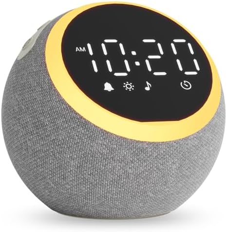 JALL White Noise Machine with Night Light and Alarm Clock