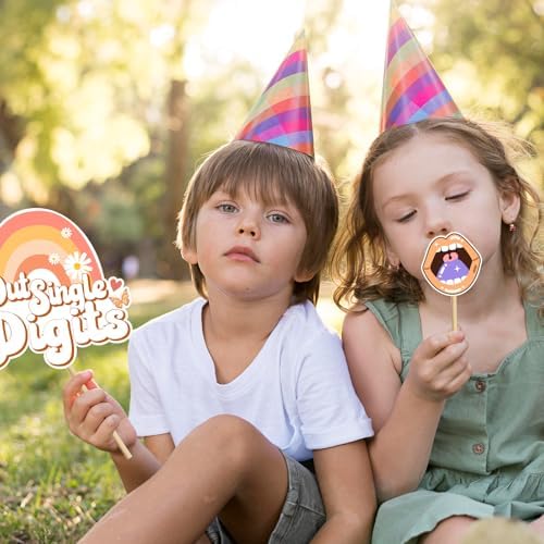 Boho Groovy 10th Birthday Photo Booth Props