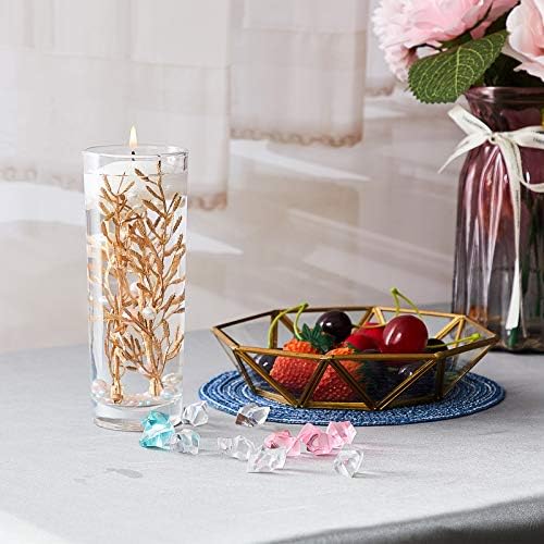 50 Pieces Gold Faux Flowers for Floating Candles and Centerpieces