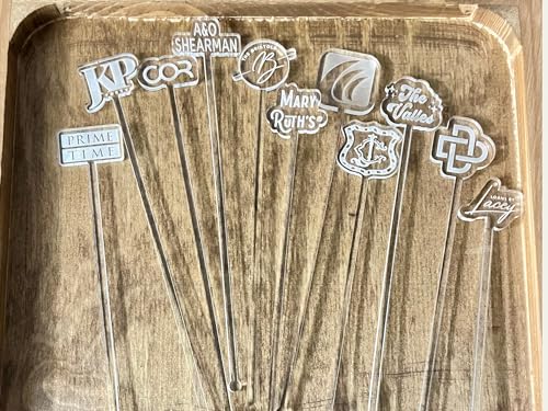 25pc Personalized Drink Stirrers Custom Name Stir Sticks