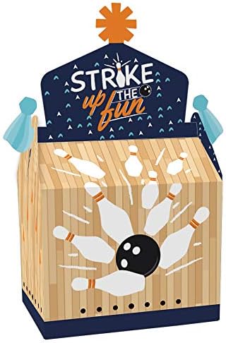 Big Dot of Happiness Bowling Themed Goodie Boxes Set of 12
