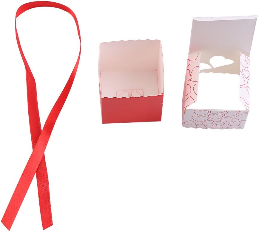 50Pcs Red Candy Boxes for Party Favors and Gifts
