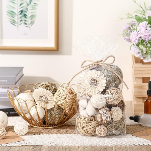 Riceshoot Decorative Vase Fillers 2 Pack Brown