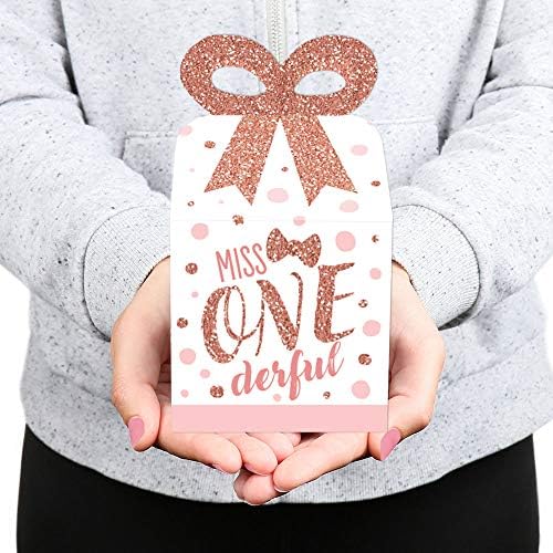 Big Dot of Happiness 1st Birthday Bow Box Set of 12