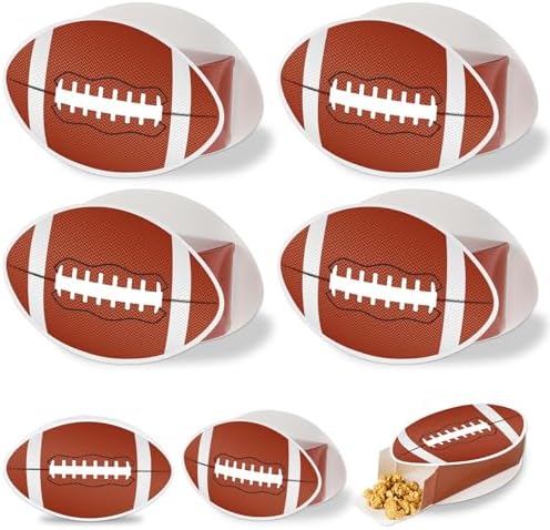 Lonfliness 24 Pack Football Shape Treat Boxes