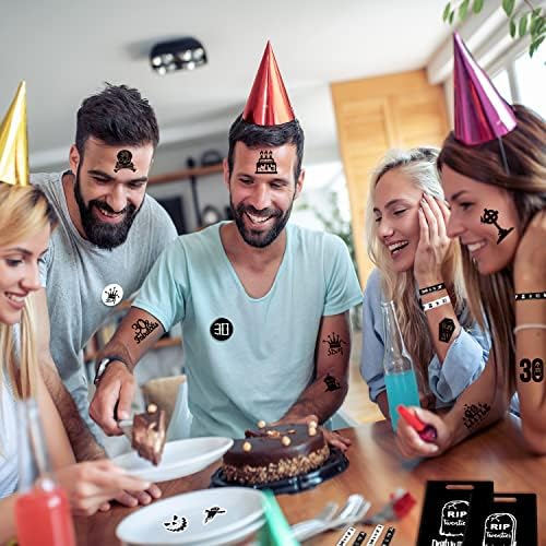 60PCS Death to My 20s Party Favors Black 30th Birthday Supplies