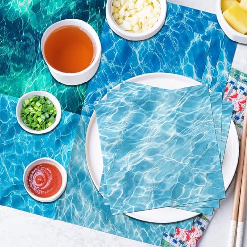 Ocean Themed Party Napkins Set 40Pcs Blue Summer Decorations