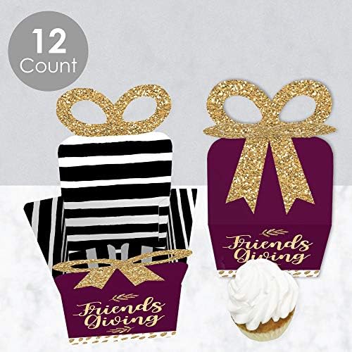Big Dot of Happiness Friendsgiving Favor Boxes Set of 12