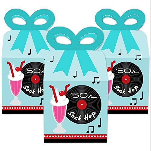 Big Dot of Happiness 50s Sock Hop Bow Box Set of 12