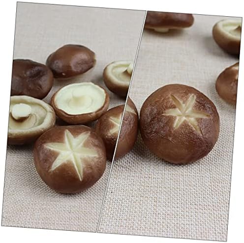 Healifty 6Pcs Realistic Mushroom Models for Photo Props