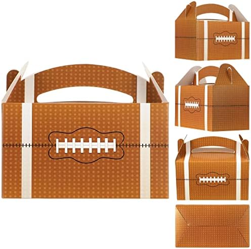 Zhehao 42 Pcs Football Treat Boxes with Handle