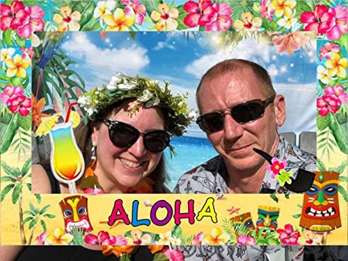 Hawaiian Luau Photo Booth Props Set 24 Pieces