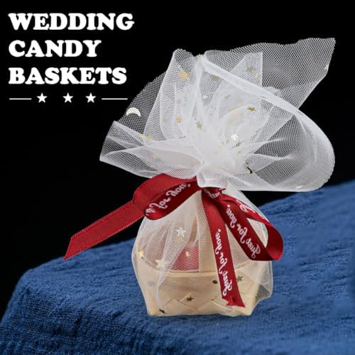 15Pcs Mini Woven Baskets with Handles for Wedding and Crafts
