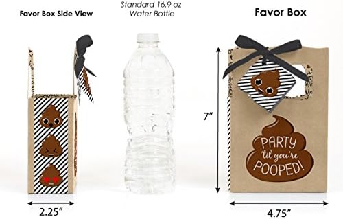 Big Dot of Happiness Poop Emoji Party Favor Boxes Set of 12