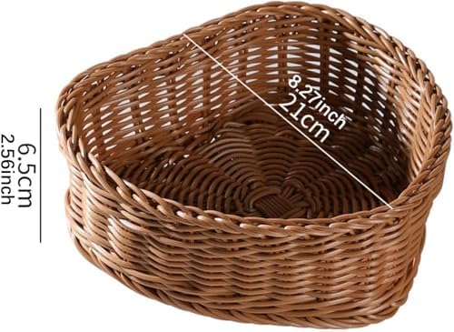 Heart Shaped Woven Basket for Valentine Wedding Party