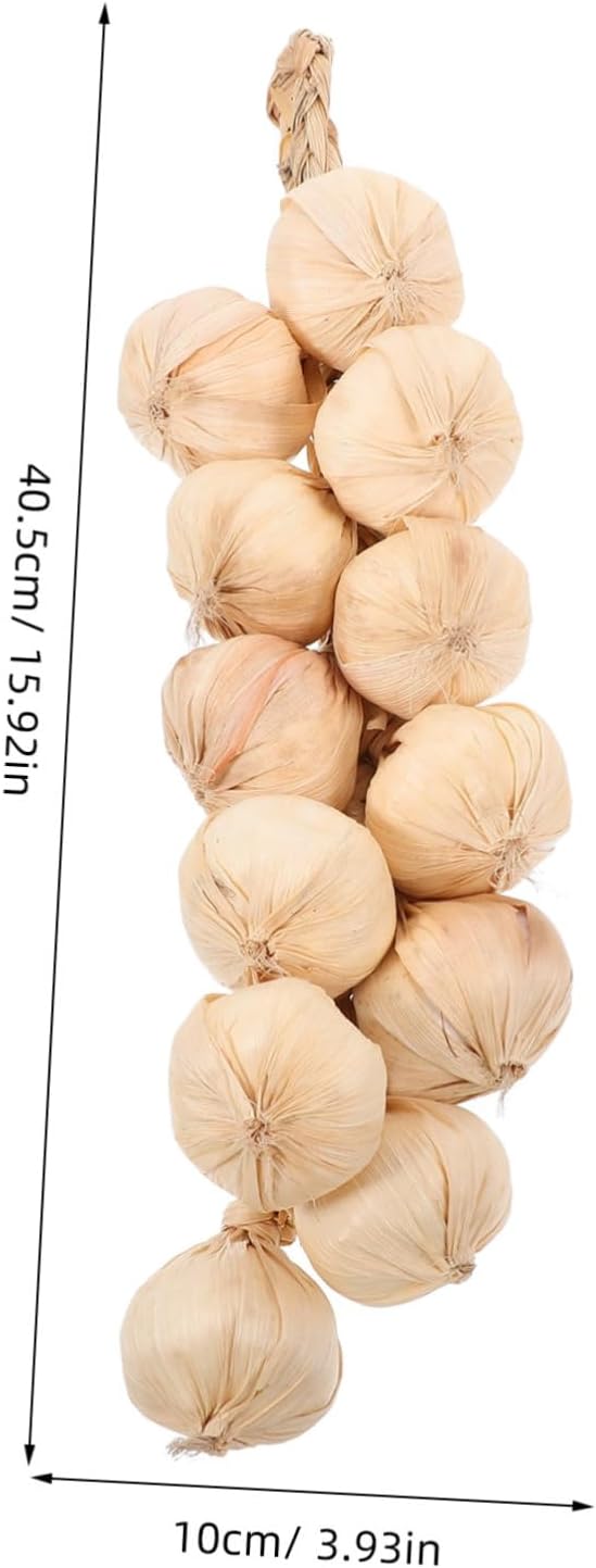 SOLUSTRE Lifelike Fake Garlic String Decor