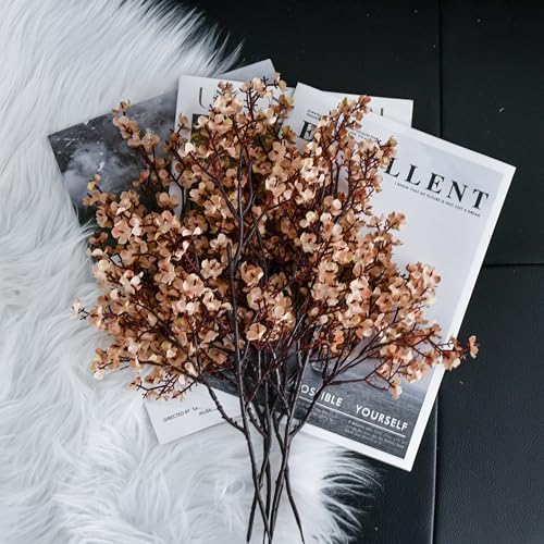 Mandys Light Brown Babys Breath Flowers 6 Bundles