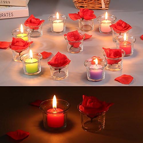 Clear Chunky Glass Votive Candle Holders 6 Count