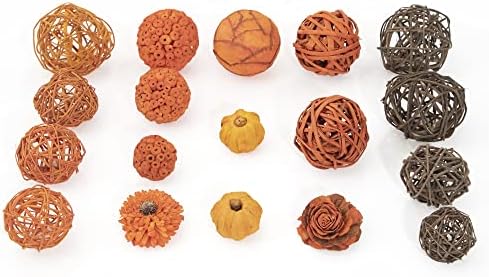 ANDALUCA Orange Decorative Vase Filler Bag