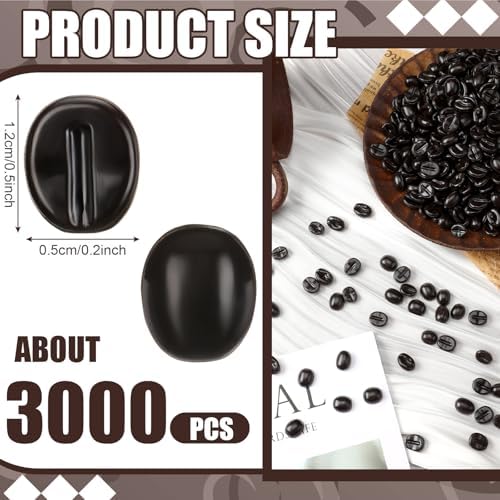 1000g Fake Coffee Beans Bulk for Decor and Crafts