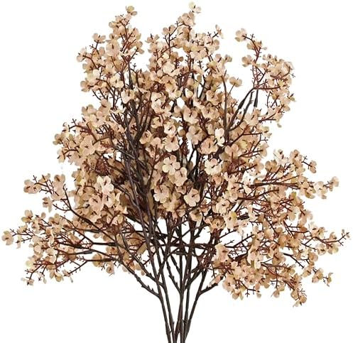 Mandys Light Brown Babys Breath Flowers 6 Bundles
