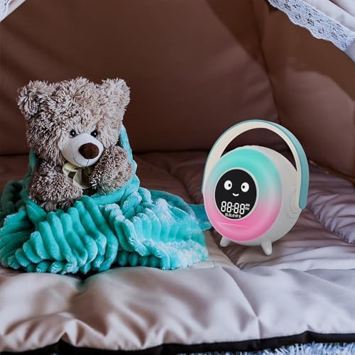 LOVME Kids Alarm Clock with Night Light and Sleep Sounds