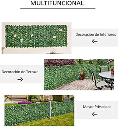 Artificial Ivy Privacy Wall 1x25m Greenery Decor Screen