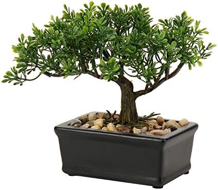 Artificial Juniper Bonsai Tree with Ceramic Pot