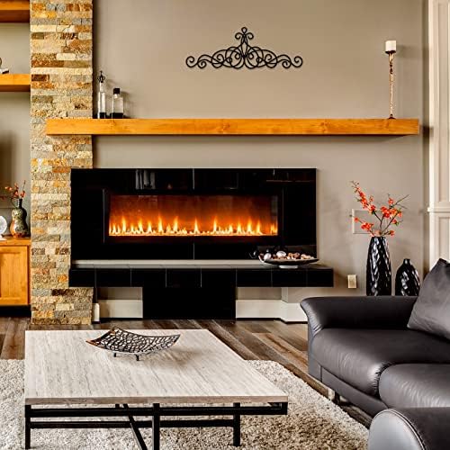 Zhengmy Black Metal Scroll Wall Art Decor
