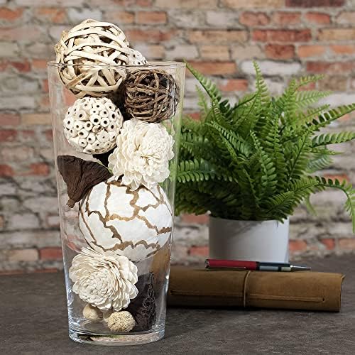ANDALUCA Natural Tones Decorative Balls for Vases and Bowls