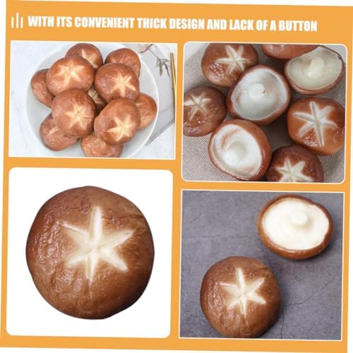 5pcs Realistic Shiitake Mushroom Photo Prop