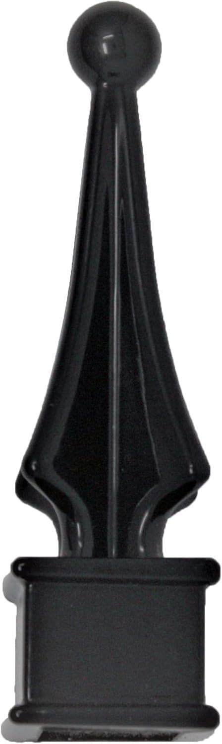 Fence Finial Toppers for Square Posts 58 in Black 10 Pack