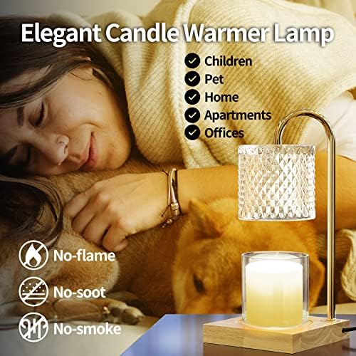 TigQiang Candle Warmer Lamp with Timer and Dimmer