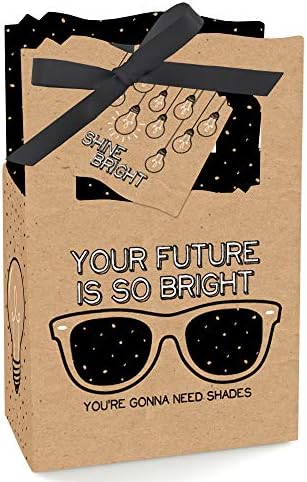 Big Dot of Happiness Bright Future Graduation Favor Boxes Set of 12